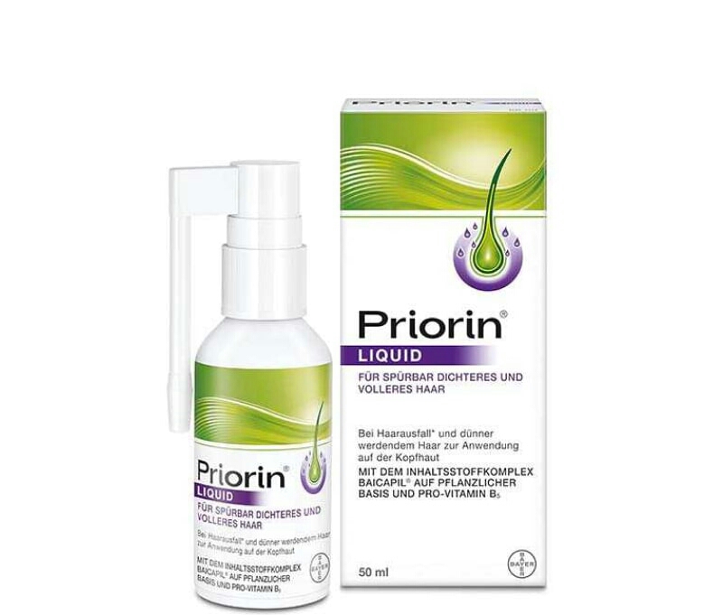 محلول ضد ریزش و تقویت کننده مو پریورین Priorin LIQUED بایر 50 میلی لیتر